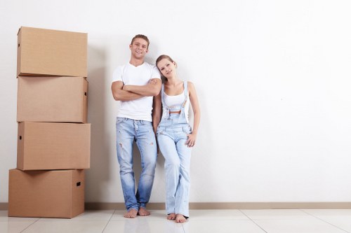 Man with van service helping with a local move in Highbury