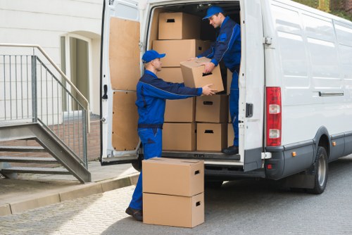 Van loading for a local Highbury home move
