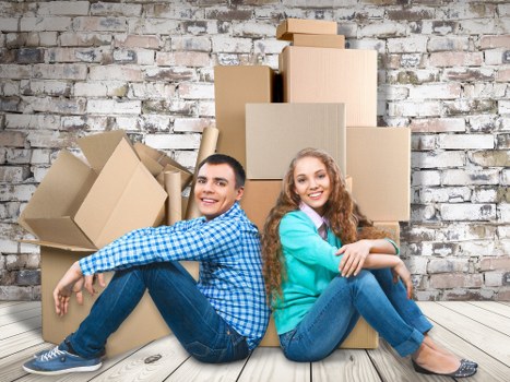 Packed household items prepared for a man with van quote in Highbury