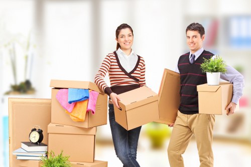 Local removals crew handling a flat move in Highbury