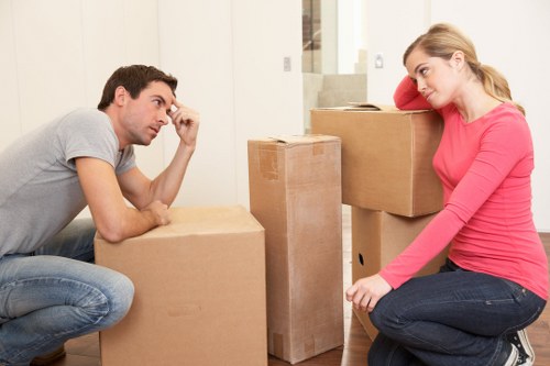 Moving truck loading support for a property move in Highbury