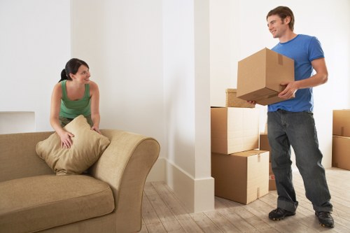 Careful manual handling of furniture during relocation