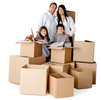 Removal professionals loading boxes and furniture for a Highbury relocation